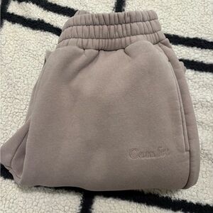 Comfort Embroidered Kids Sweatpants - Taupe